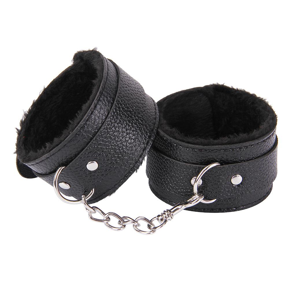 Hand Cufflets Faux Leather Fluffy Hand Cuffs – Lace and Leather