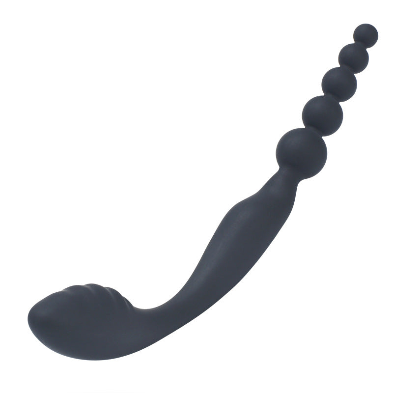 Anal Pop Black Silicone Beaded Butt Plug
