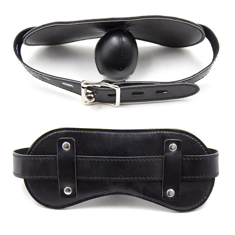 Faux Leather Internal Soft Bulb Mouth Gag