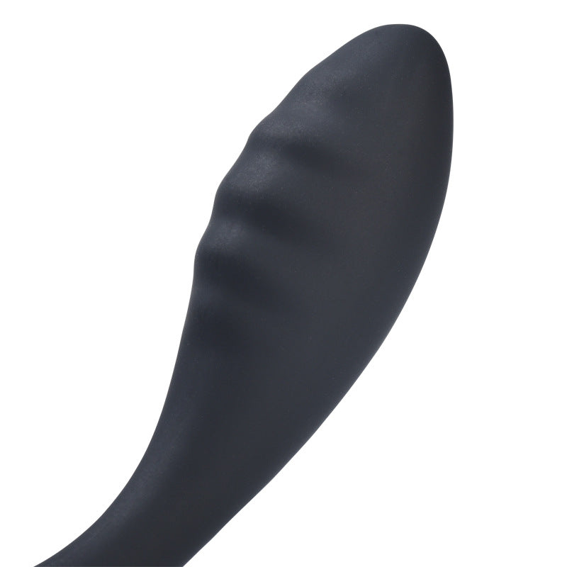 Anal Pop Black Silicone Beaded Butt Plug