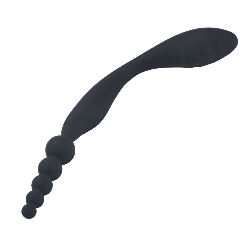 Anal Pop Black Silicone Beaded Butt Plug