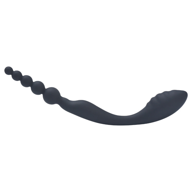 Anal Pop Black Silicone Beaded Butt Plug