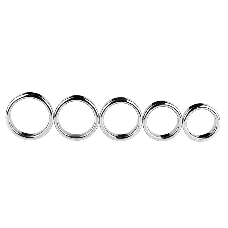 Thick Metal Cock Rings Set (4 Pack)