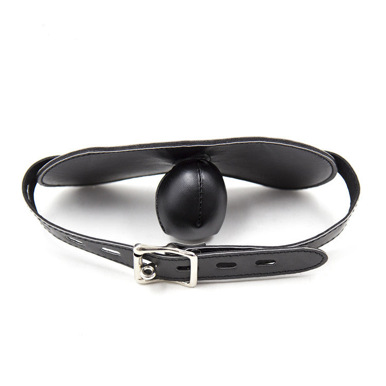 Faux Leather Internal Soft Bulb Mouth Gag
