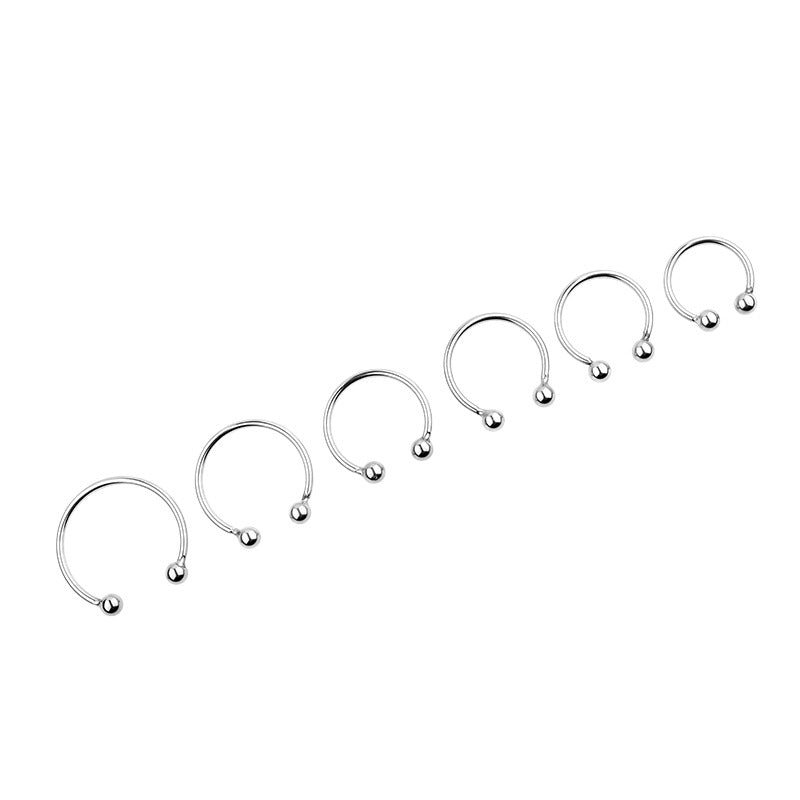 Metal Beaded Couples Cock Rings Set (6 Pack)
