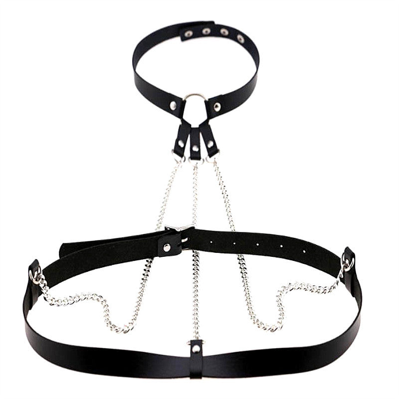 Chain Brace Collar Bralette
