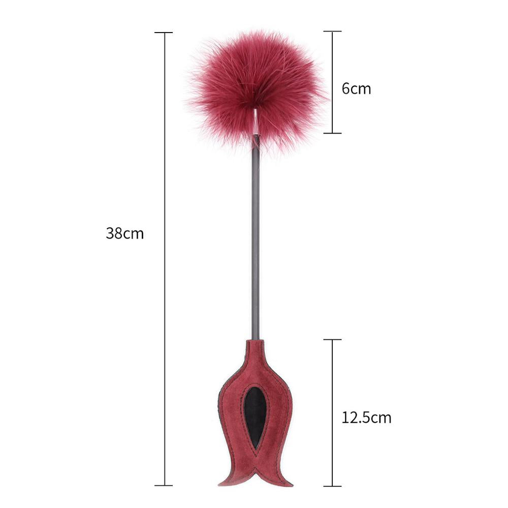 Red Bondage Feather Tickler
