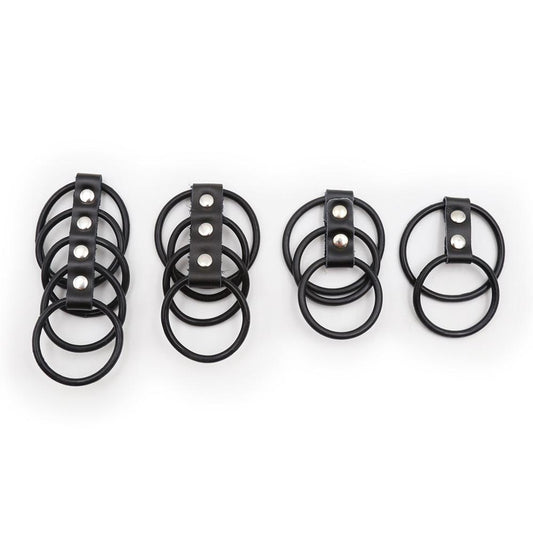 Black Silicone Cock Ring Cage