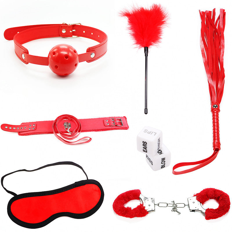 Beginners Red 7 Piece Bondage Kit