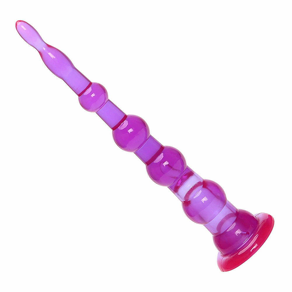 Purple Anal Bead Butt Plug