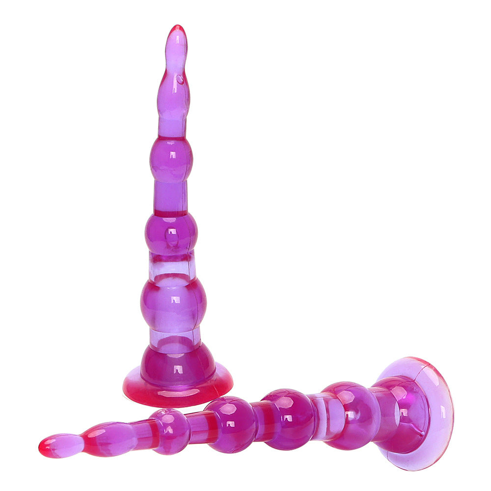 Purple Anal Bead Butt Plug