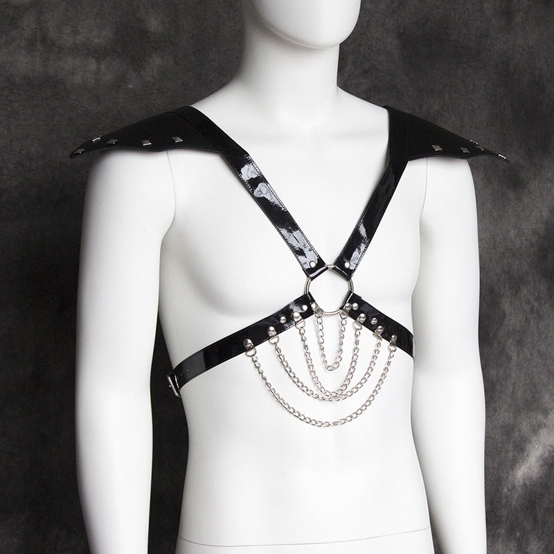 Chained Fetish Chest Harness