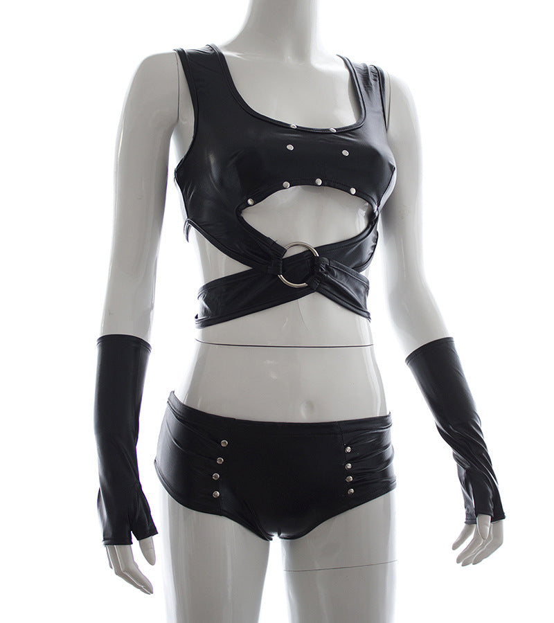PU Leather Fetish Costume 