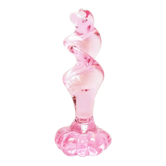 The Flower Twist Glass Butt Plug