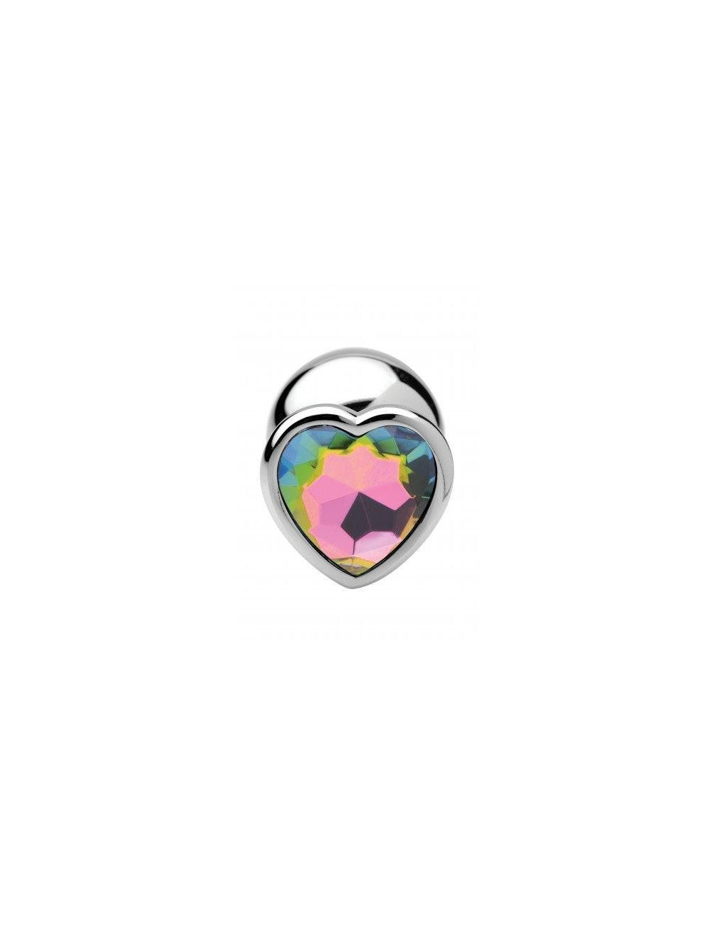 Metal Heart Shaped Jewelled Butt Plugs (3 Piece)